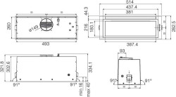 Встраиваемая вытяжка Elica LANE SENSOR  BL MAT/A/52- фото3