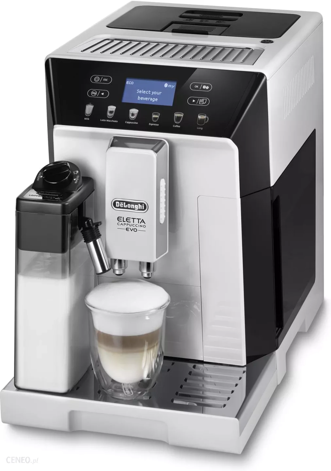 Кофемашина DeLonghi Eletta Cappuccino ECAM 46.860 W  - фото2