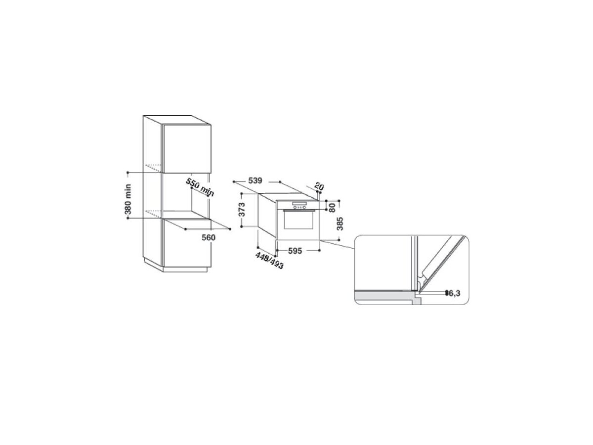Встраиваемая микроволновая печь Whirlpool AMW 731 WH фото-4 Встраиваемая микроволновая печь Whirlpool AMW 731 WH фото-4
