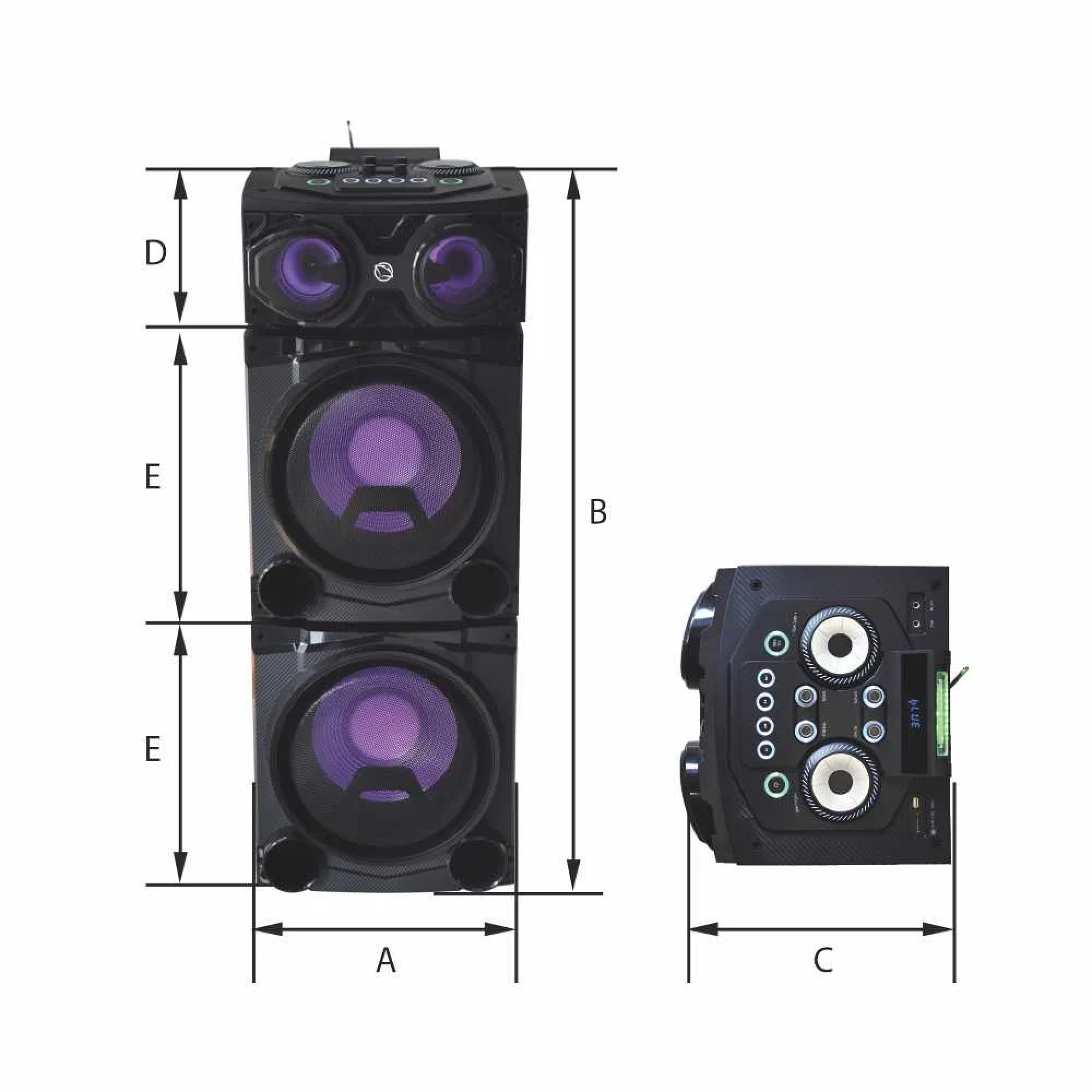 Колонка для вечеринок Manta CUBE SPK5520 - фото2