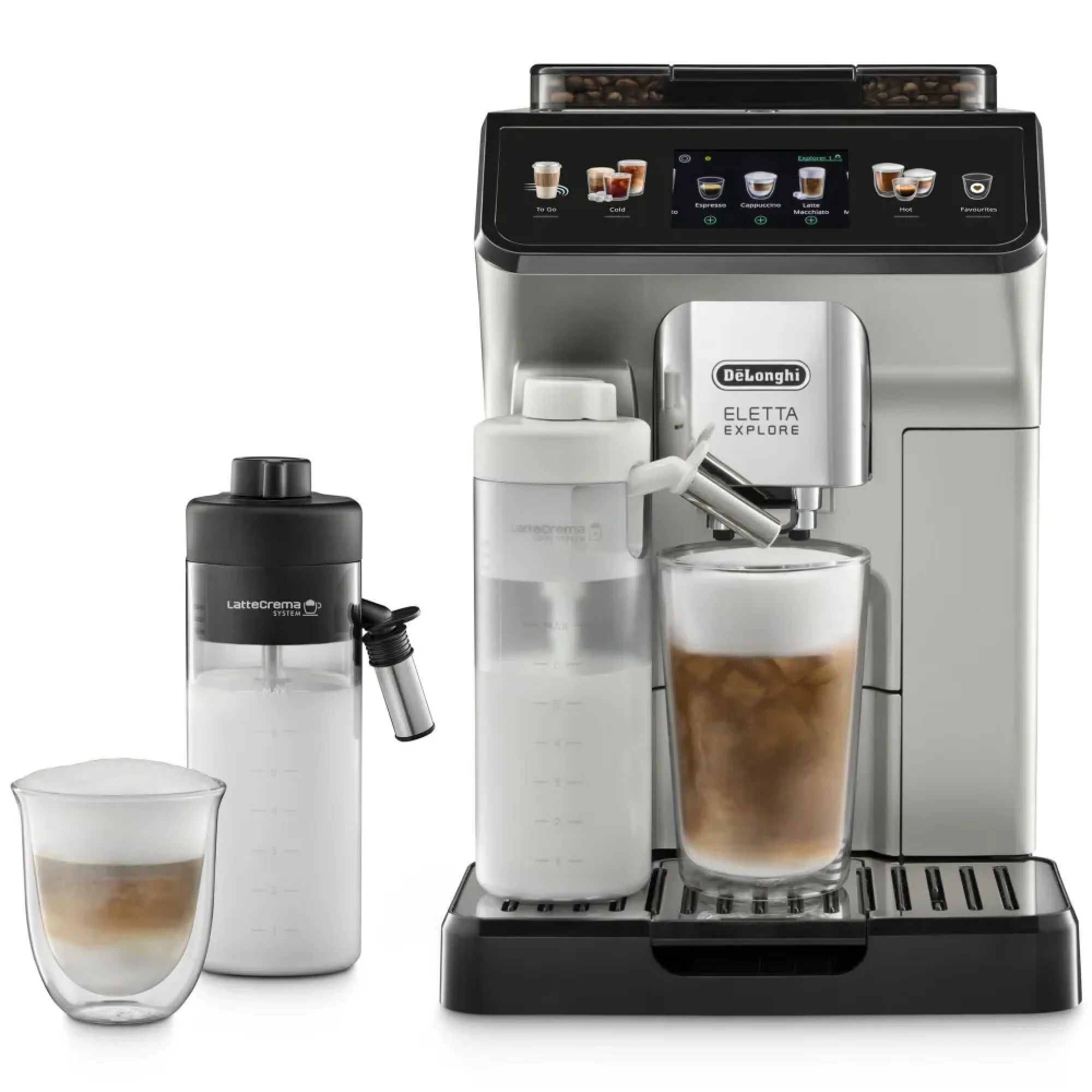 Автоматическая кофемашина DeLonghi Eletta Explore ECAM450.55.S  - фото1