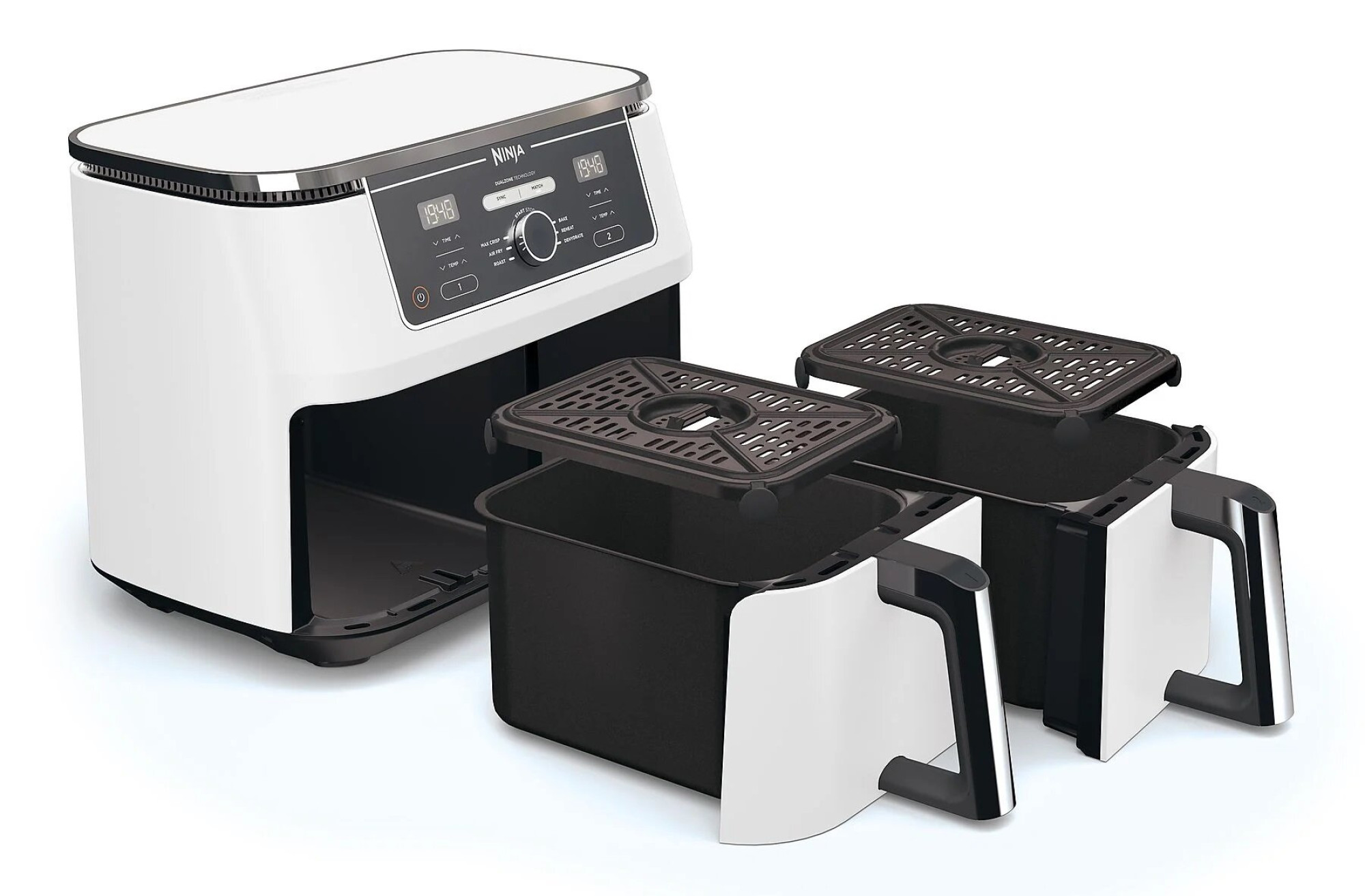 Аэрофритюрница Ninja Air Fryer Dual zone AF400EUWH - фото2