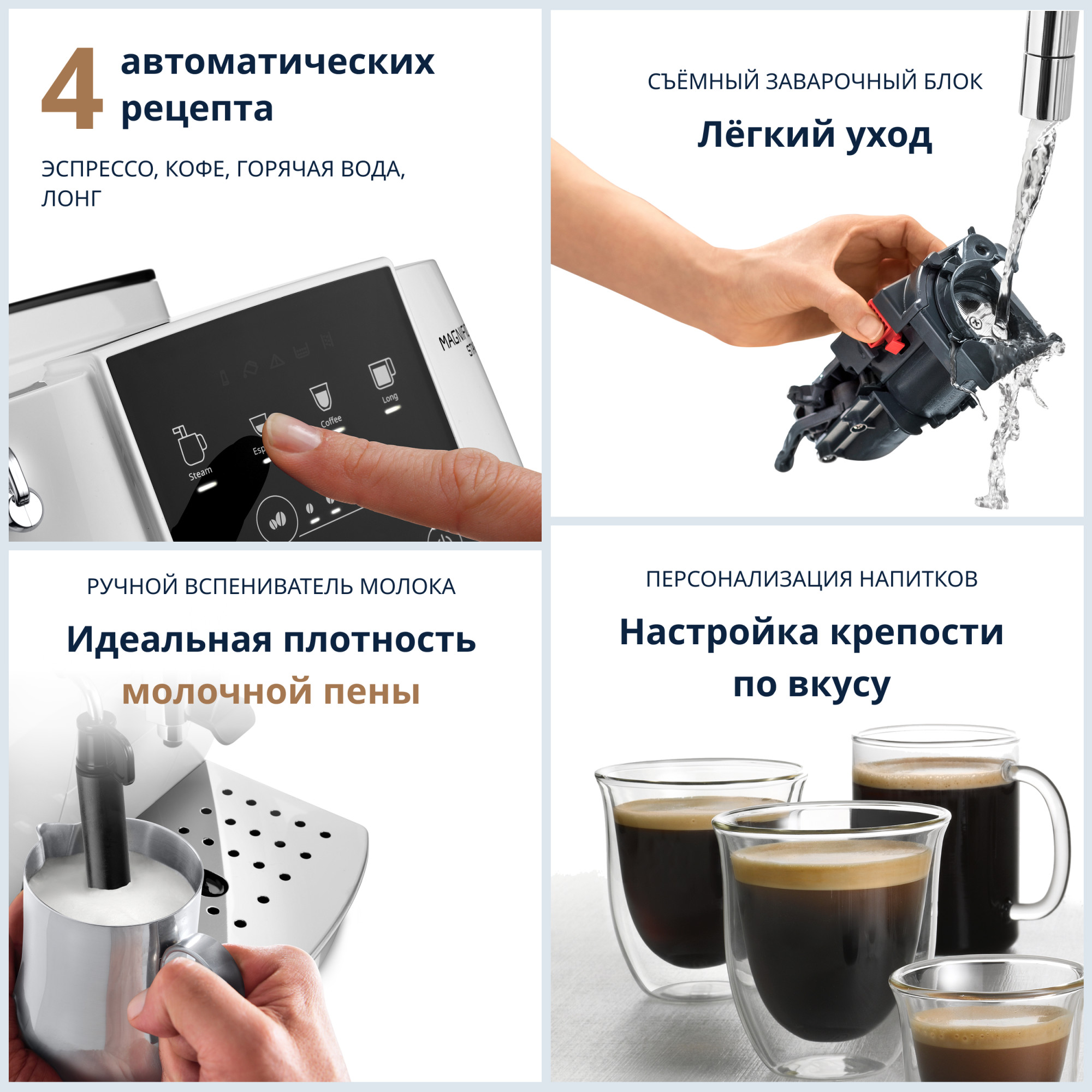Кофемашина DeLonghi Magnifica Start ECAM 220.20.W фото-6