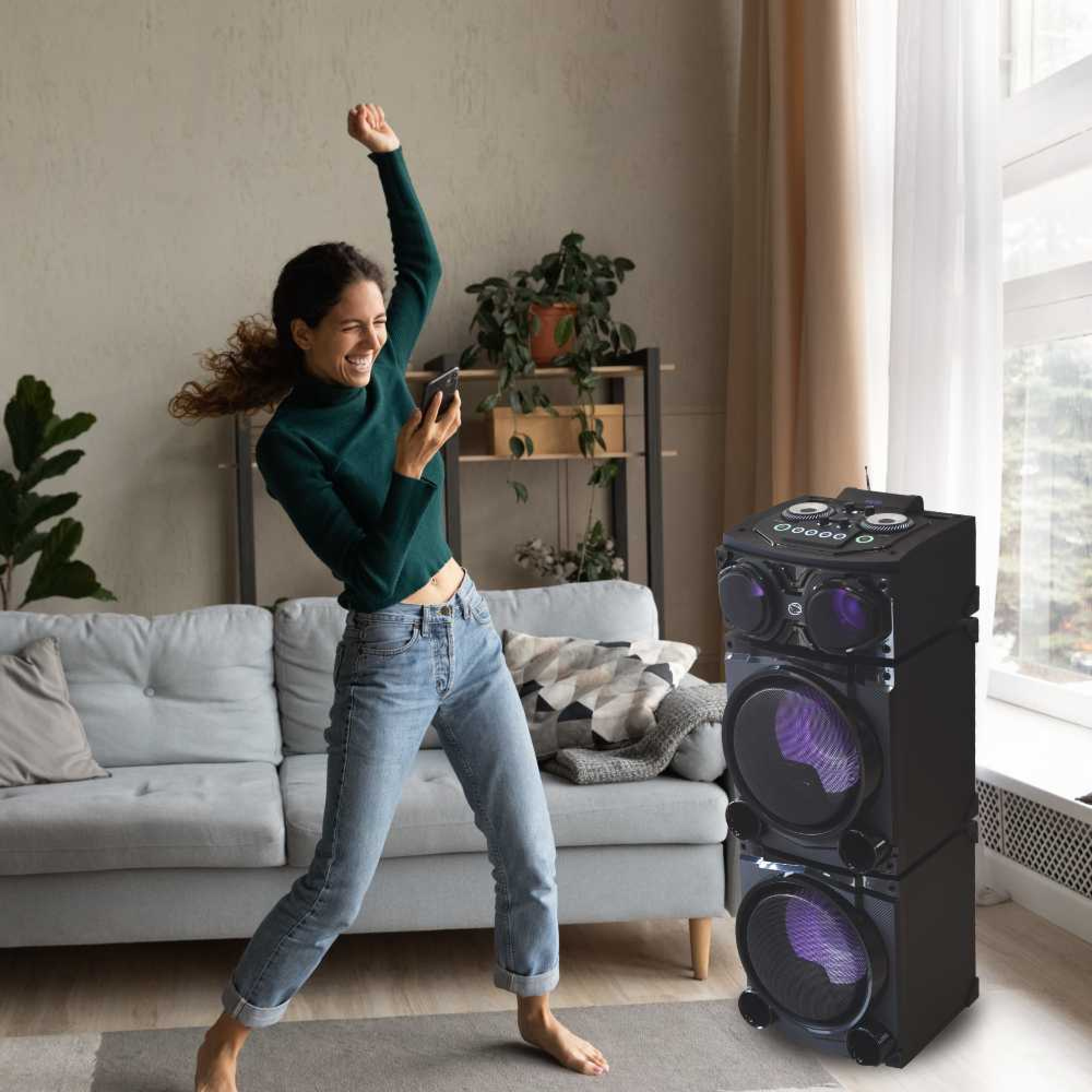 Колонка для вечеринок Manta CUBE SPK5520 фото-4