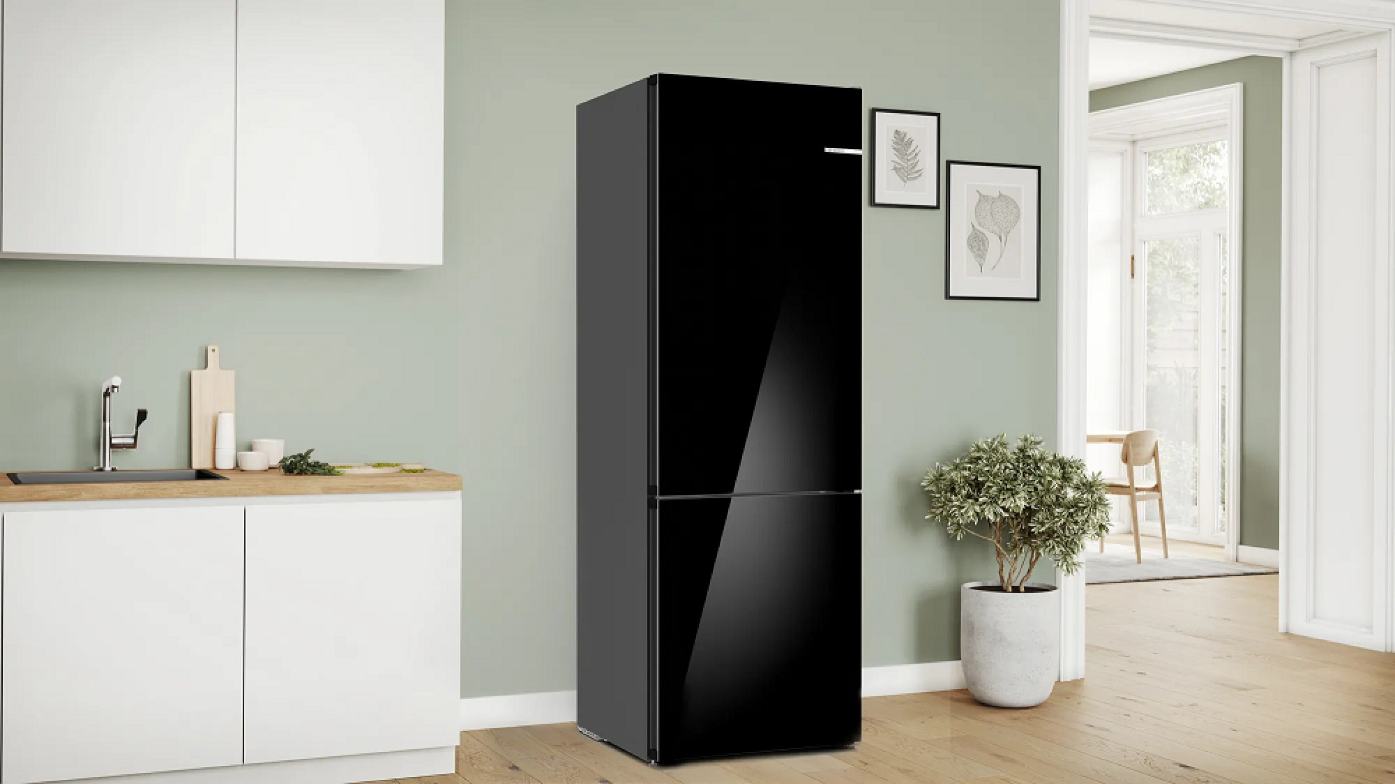 Двухкамерный холодильник Bosch Serie 6 KGN49LBCF фото-3