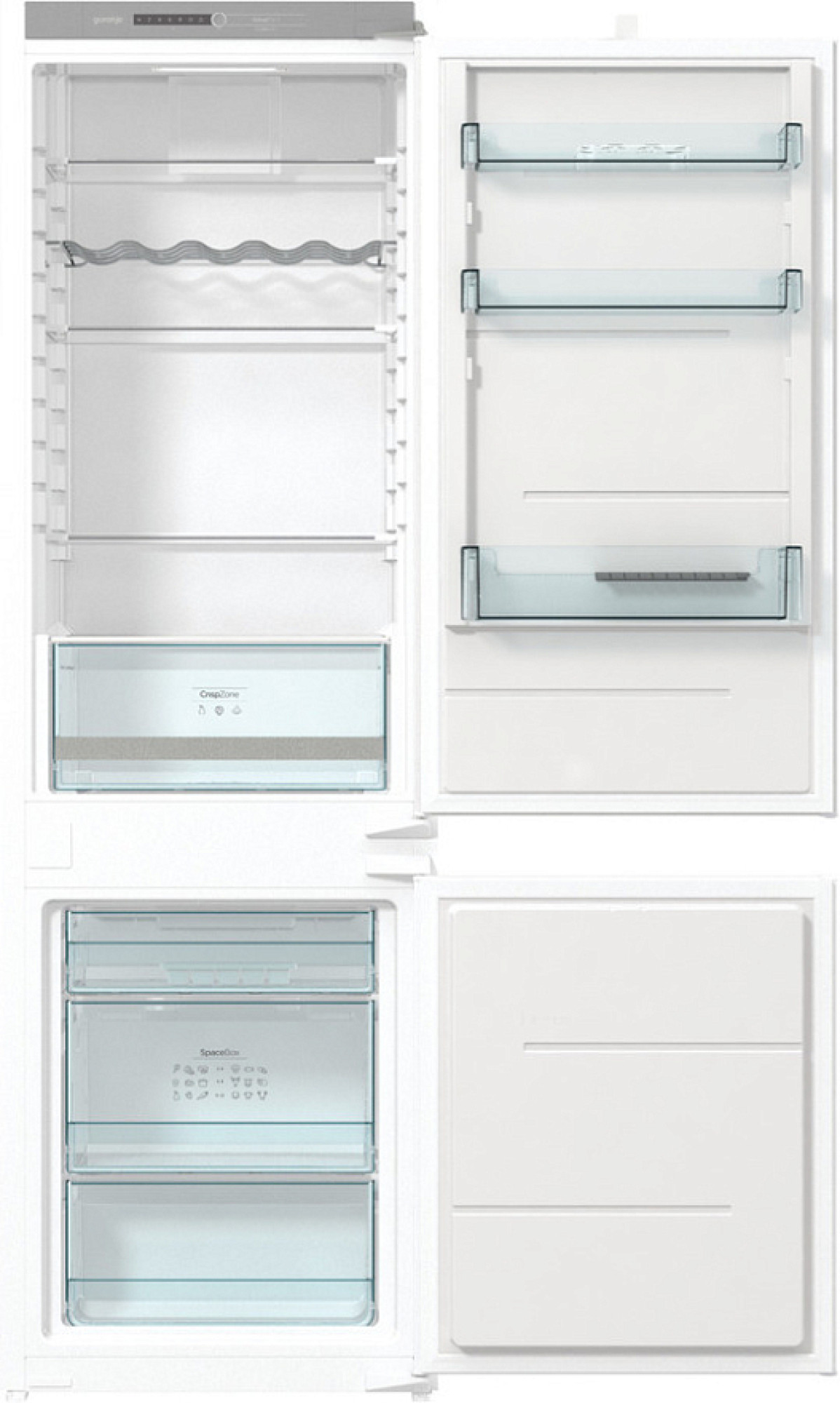 Встраиваемый двухкамерный холодильник Gorenje NRKI418FA0 фото-3